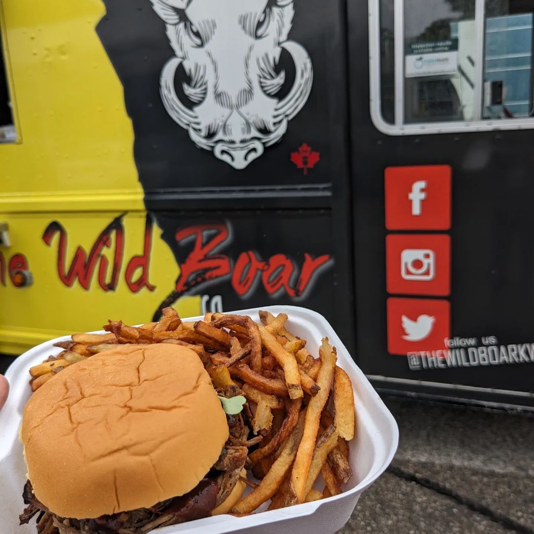 Rain or shine @thewildboarkw always comes through with the best brisket! Try it out if you haven't already. Here until 1:30 today!!