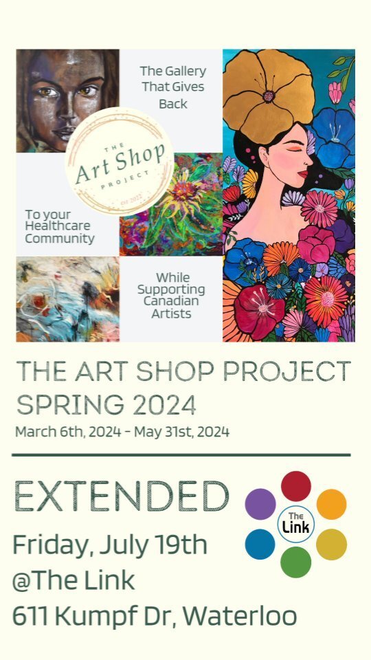 We are grateful to announce that The Link will be extending the @artshopproject Spring 2024 Exhibit until July 19th. We are so grateful to the amazing artists and their incredible works of art. 

#art #artgallery #kwartist #fineart